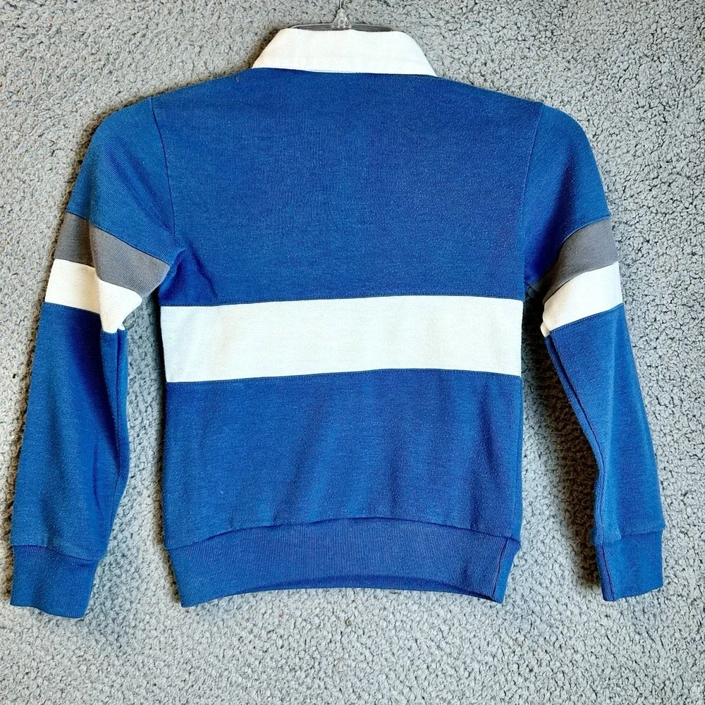 Vintage Nike Sweatshirt Kids Small Striped Sweater Youth Boys Retro 80s